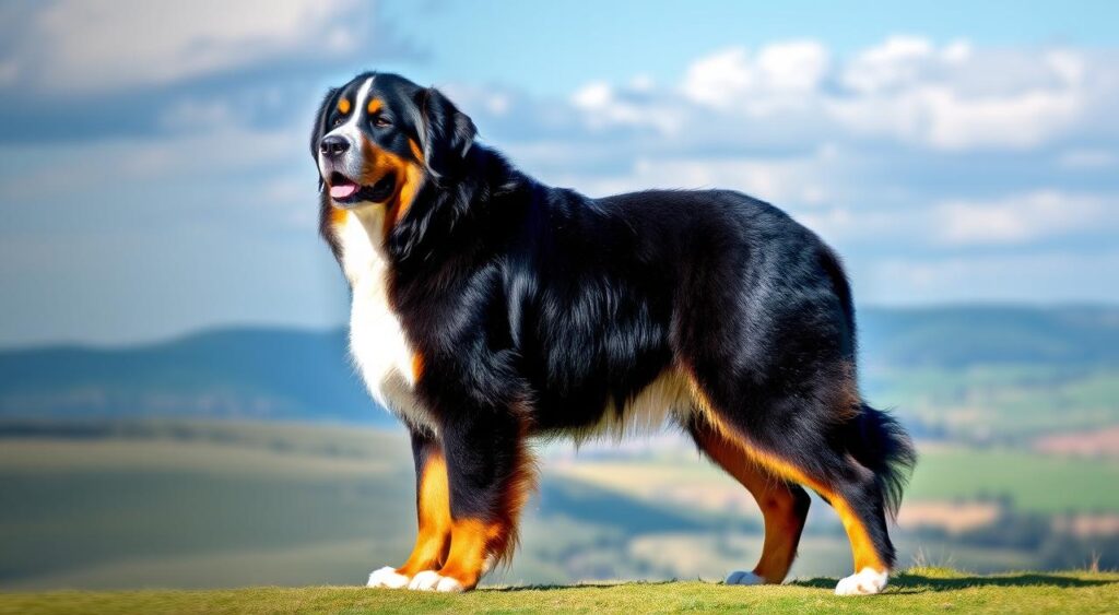 Bernese Mountain Dog sturdy build