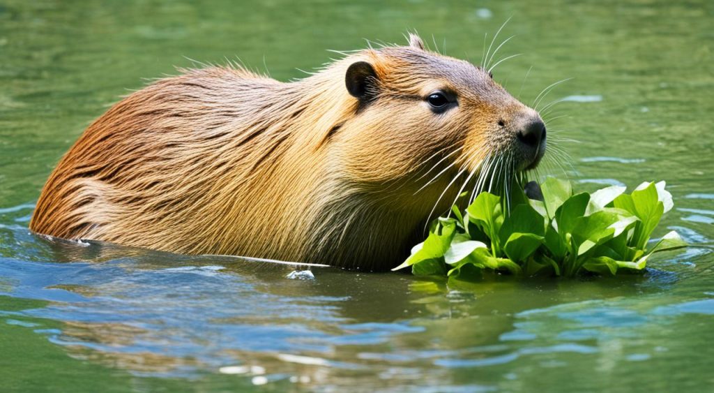 Capybara feeding habits