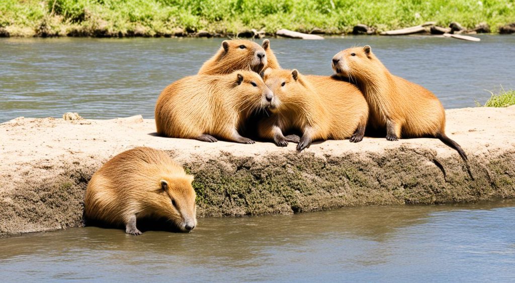 Capybara social behavior