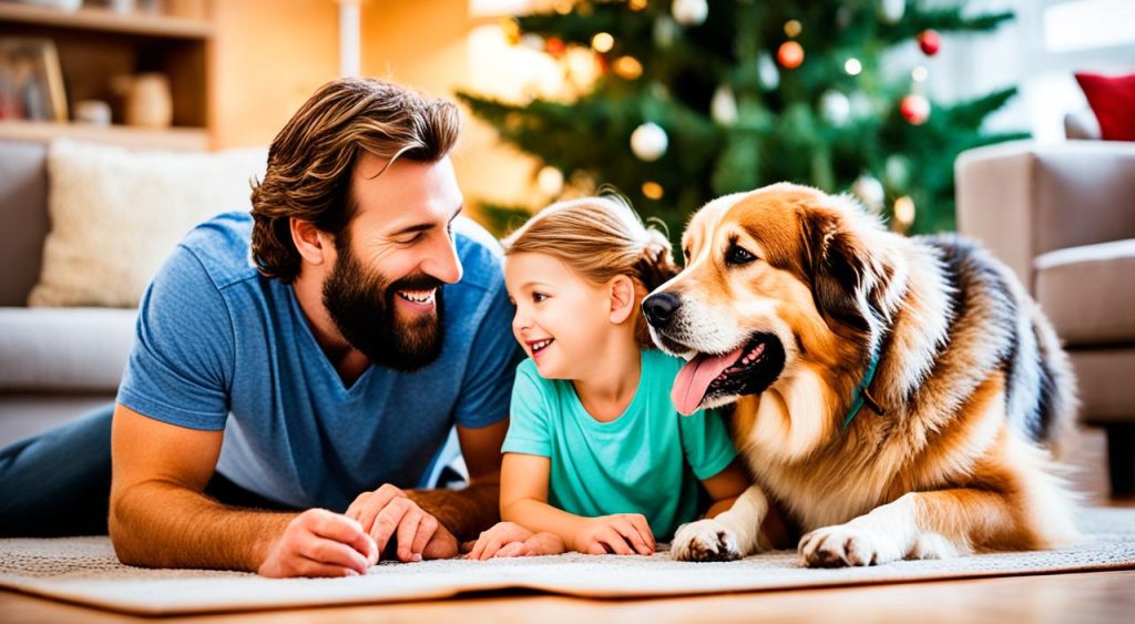 Estrela Mountain Dog with family