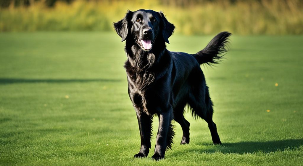 Flat-Coated Retriever sporting dog