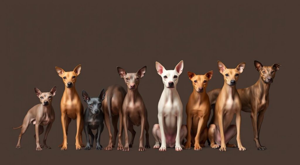 Hairless and coated xolos varieties