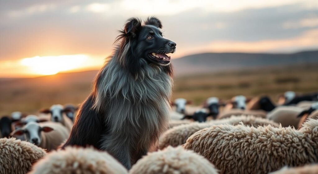 Polish Lowland Sheepdog livestock guardian