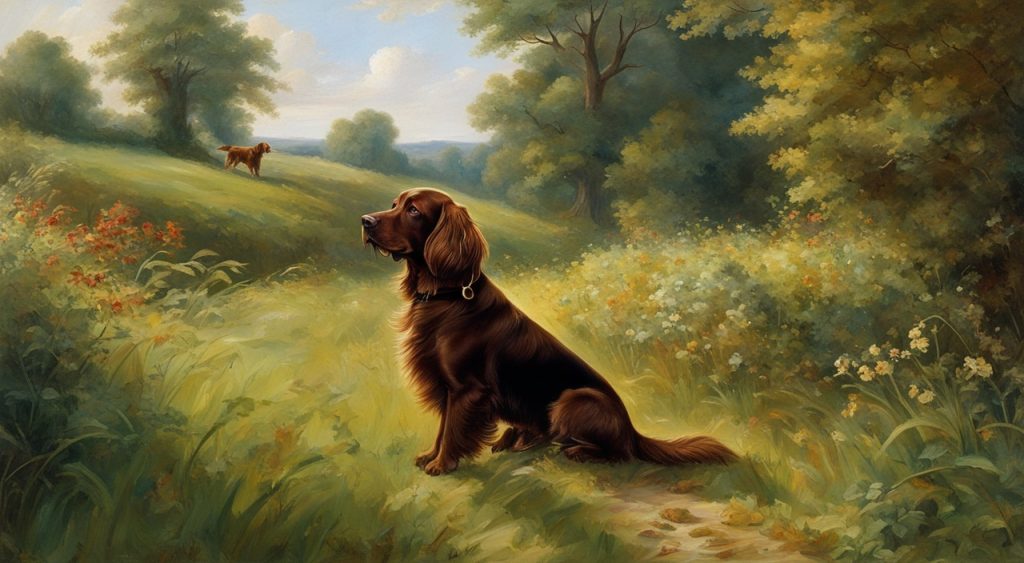 Sussex Spaniel hunting dog