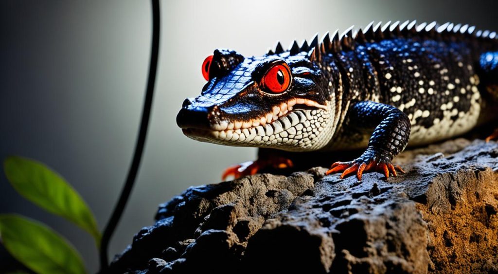 UVB lighting for red-eyed crocodile skinks