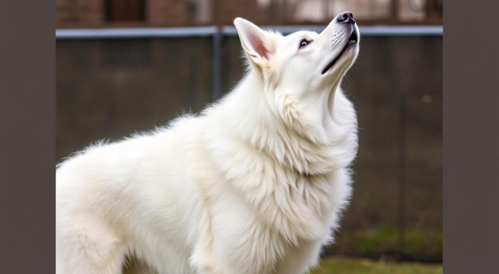 White Shepherd as loyal companion