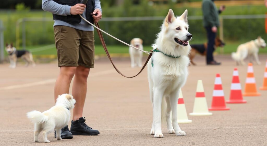 White Shepherd training