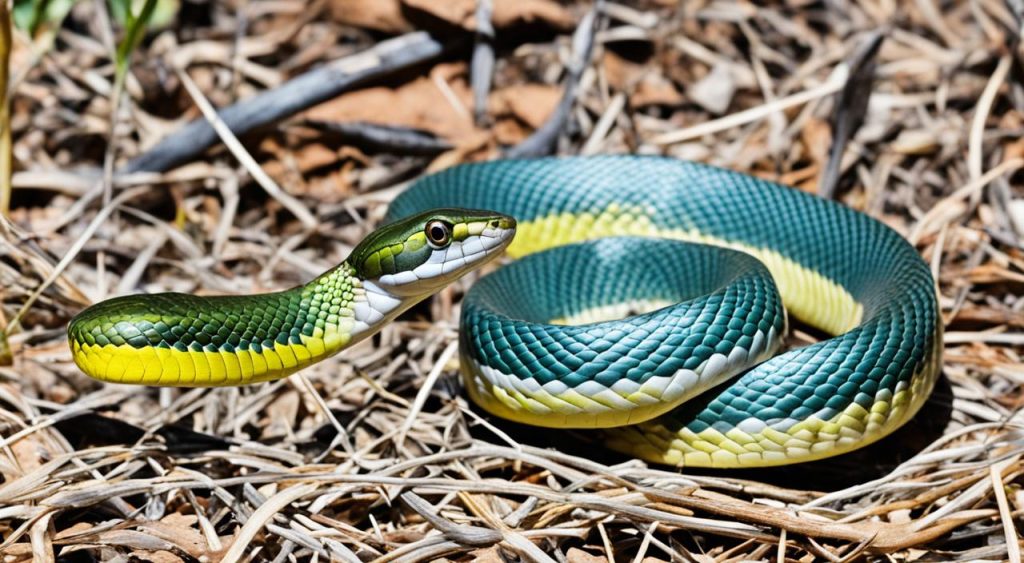 Yellow-faced Whipsnake behavior