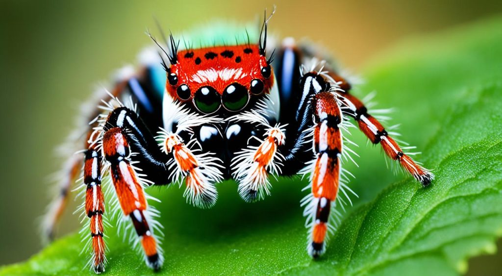 red back jumping spider