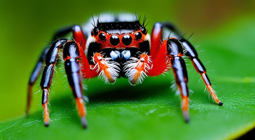 red back jumping spider