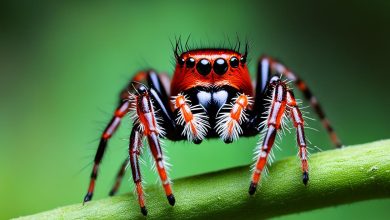 red back jumping spider