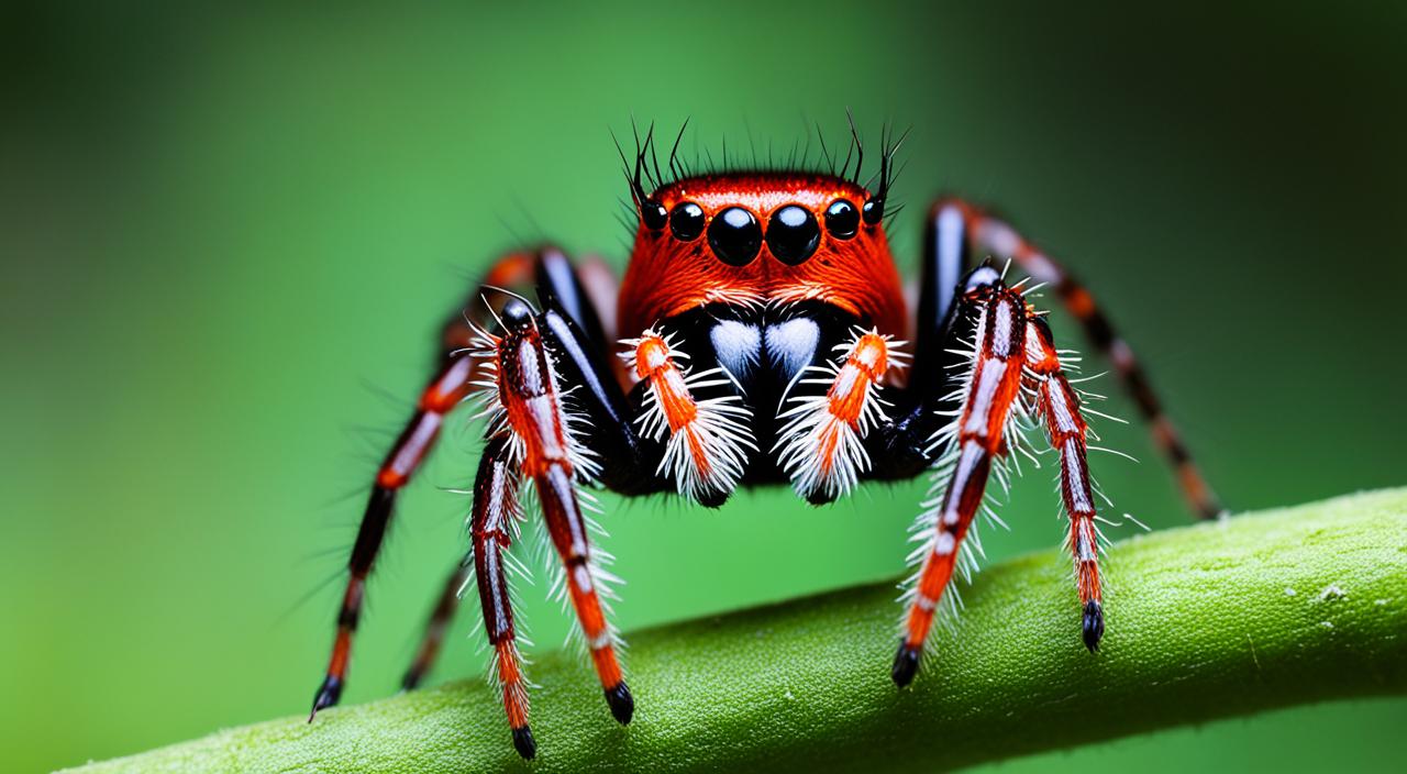 red back jumping spider