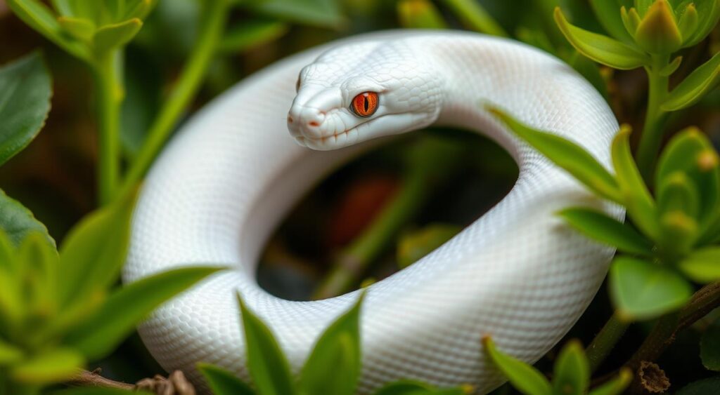 albino snakes