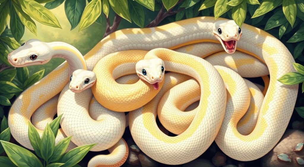 albino snakes