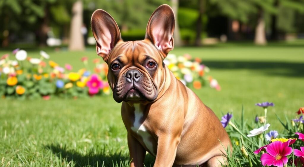 French Bulldog with bat ears